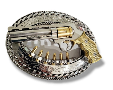 The Revolver gun belt buckle 1