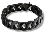 Cuban Link Bracelet Black size "Large"