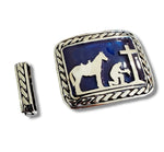 Custom Two Piece set Cowboy belt buckle