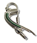 316 stainless steel key chain with curve design