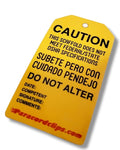 YELLOW SCAFFOLD TAG! STICKER